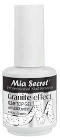 Mia Secret Granite Effect TOP GEL clear - UV/LED clear top Gel - 0.5 fl. oz - Granite top coat