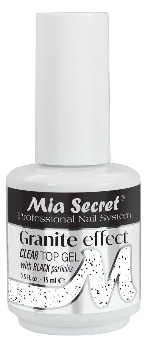 Mia Secret Granite Effect TOP GEL clear - UV/LED clear top Gel - 0.5 fl. oz - Granite top coat