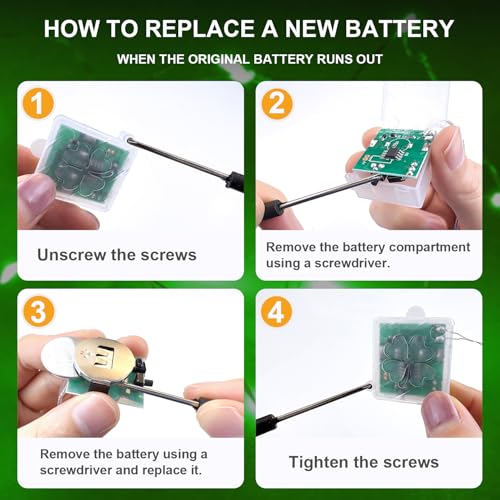 Green Battery Operated Fairy Lights with Remote & Timer - 6 Pack, 7ft, Waterproof, 20 LEDs
