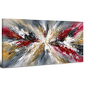 Graffiti Abstract Wall Art Canvas - 40x20 Inch Modern Home Decor with Red Black and Gold Accents - Variation of THIS listing
