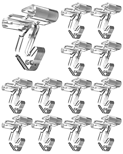 50 Pack Clear Drop Ceiling Hooks for Suspended Ceilings - Strong & Easy Install