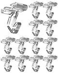 50 Pack Clear Drop Ceiling Hooks for Suspended Ceilings - Strong & Easy Install
