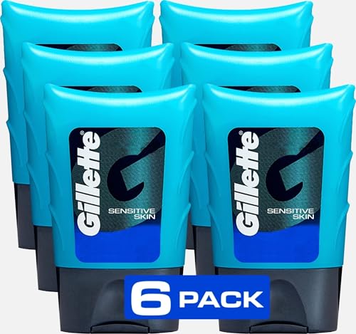 Men's After Shave Gel - Calms Sensitive Skin, Refreshing, 2.5 oz Pack of 6