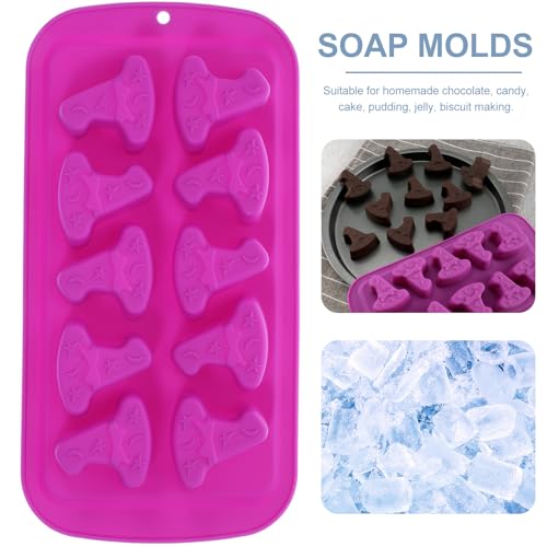 Halloween Witch Hat Silicone Ice Cube Tray & Chocolate Mold - 10 Cavities