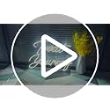 Treat Yourself LED Neon Sign Wall Decor 21.65x15.7in USB Dimmer White