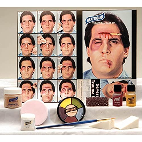 Severe Trauma Makeup Kit for Special Effects - Professional Face & Body FX Set