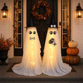 White Lighted Halloween Ghost Decorations Set of 2 - 59 Inch Couple Ghosts