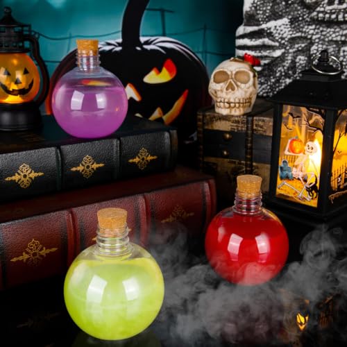 30 Pcs Plastic Spherical Potion Bottles with Corks - 7 Oz Sand Art Bottles