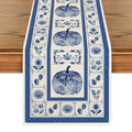 Artoid Mode 13x108 Inch Fall Table Runner Blue for Home & Party Decor