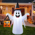 Halloween Inflatable Ghost Decoration with Magic Hat - 4.5FT Outdoor Yard Decor
