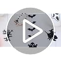 Halloween Trick or Treat Banner Decor Set with Bats Balloons & Stickers