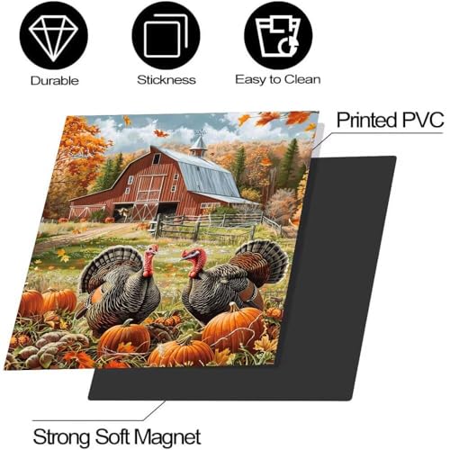 Magnetic Dishwasher Front Cover Sticker - Turkey Pattern, 23 x 26 Inches - Variation 2