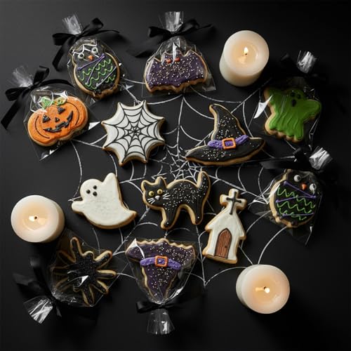 Confettiville Halloween Cookie Cutters 12-Piece Set - Ghost, Bat, Spider, Pumpkin & More