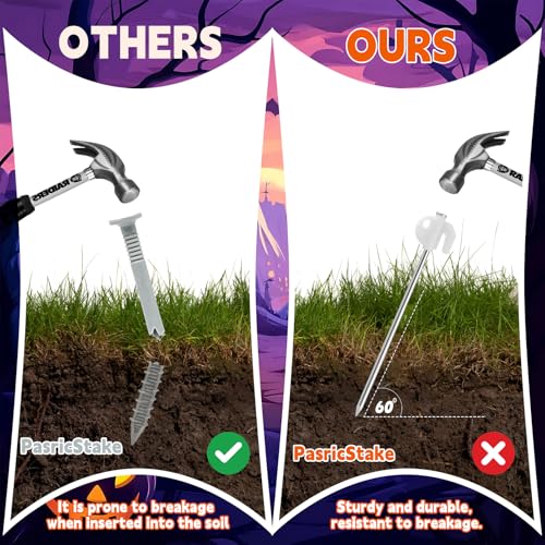 Metal Inflatable Stakes Set for Outdoor Decorations 14 Pieces
