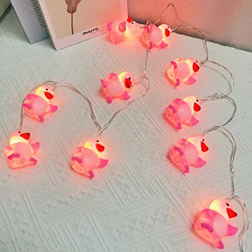 Penguin String Lights 1.65m/10 LEDs Pink Battery-Operated Night Light