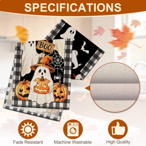Halloween Table Runner 13x72 Inch Spooky Decor Black - Indoor Party