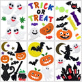 Halloween Gel Window Clings Set - Reusable Spooky Decor for Glass and Surfaces