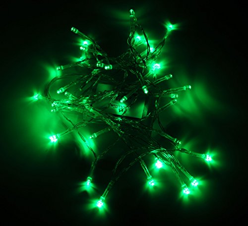 Battery Operated Green Fairy Light String - 40 LEDs, 20 Pack, Wedding & Xmas Decor (Green, Variation of THIS listing)