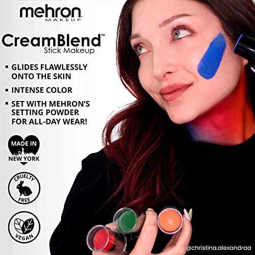 CreamBlend Stick Face & Body Paint - Green 0.75 Ounce - Professional Makeup