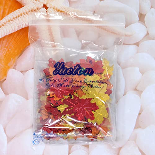 Fall Maple Leaf Confetti - Autumn Table Scatter for Weddings & Parties - 60g