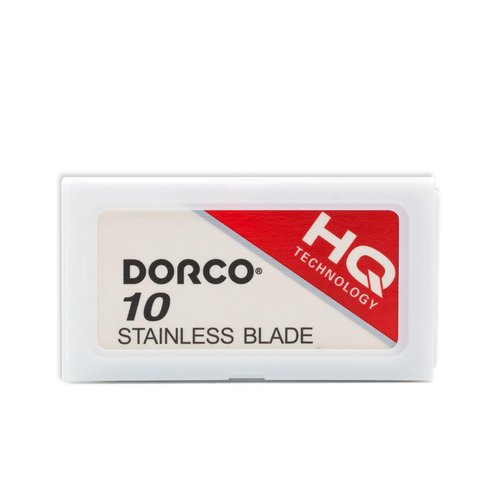 Dorco Double Edge Razor Blades ST301 Stainless Steel, Dispenser Box with Used Blade Disposal Area, for Hair Stylists and Barbers, D212, 100 Count (Pack of 10) | Father's Day Gifts