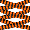 Halloween Parade Float Decorations Fringe Banner Set - Orange Black, 6 Pack