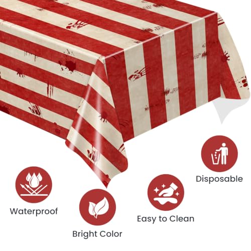 Halloween Tablecloth Set - 3pcs Spooky Circus Party Decor - 274x137cm Variation of 3