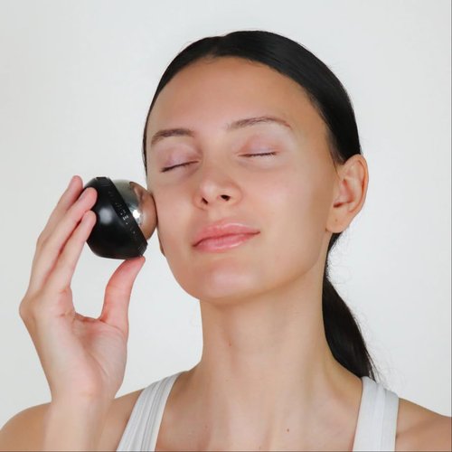 Nurse Jamie Super-Cryo Massaging Orb – Mini - Stainless Steel Cooling Roller for Face & Body to Reduce Puffiness & Soothe Skin