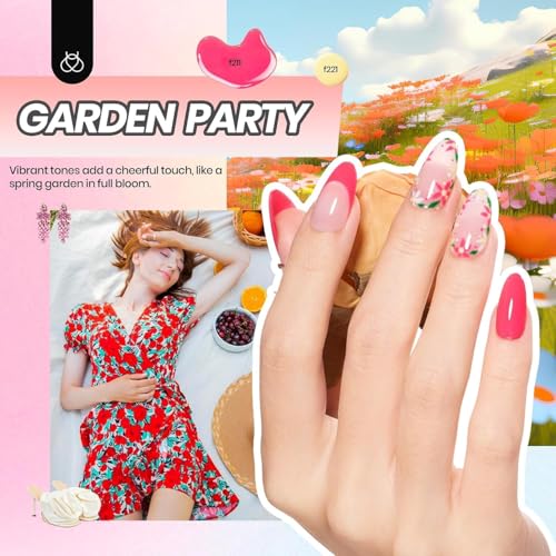 Beetles 32 Colors Gel Nail Kit with UV Light - C-Four Seasons Glow, 54 Pcs