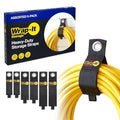 Heavy-Duty Wrap-It Storage Straps - Assorted 6-Pack, Black Tie Cords