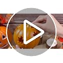 Lighted Pumpkin Decor Set - Orange Halloween Fall Lanterns for Autumn Table Centerpiece - 5 Pack