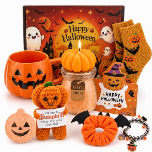 Halloween Boo Basket Kit with Pumpkin Theme for Women - Pumpkin Variation