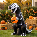 Halloween Dinosaur Pumpkin Inflatable Decoration - 6ft Horror Outdoor Decor - Dinosaur Pumpkin Variation