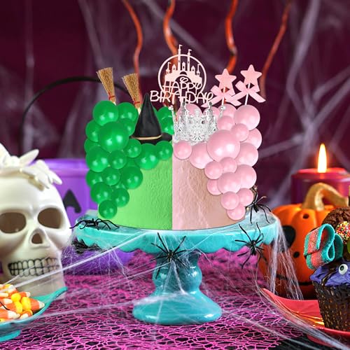 Princess Witch Cake Topper Set for Birthday Party - Reusable Decor