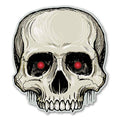 Halloween Skull Magnet for Vehicles & Refrigerator - 5 x 4.375 inches