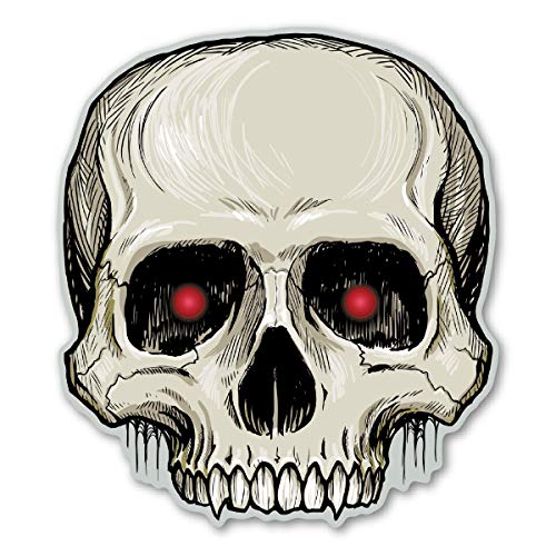 Halloween Skull Magnet for Vehicles & Refrigerator - 5 x 4.375 inches