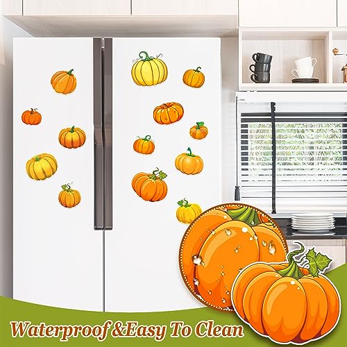 Fall Theme Refrigerator Magnets 13Pcs Pumpkin Decor for Autumn Thanksgiving