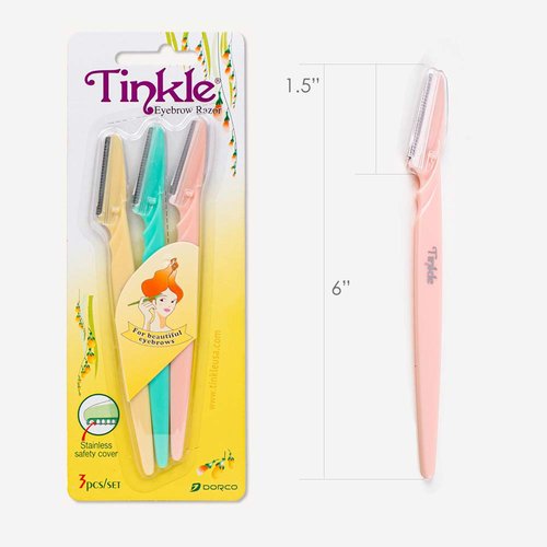 Tinkle Women's Shaver Razors, Pack of 36 | Dermaplaning Razor Tool | Skincare Party Favors Beauty Holiday Stocking Stuffers Gift