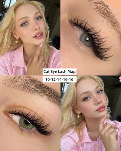 Wispy Fish Tail Clusters Eyelash Extensions - Natural 10-16mm, 180 Pcs - EYDEVRO