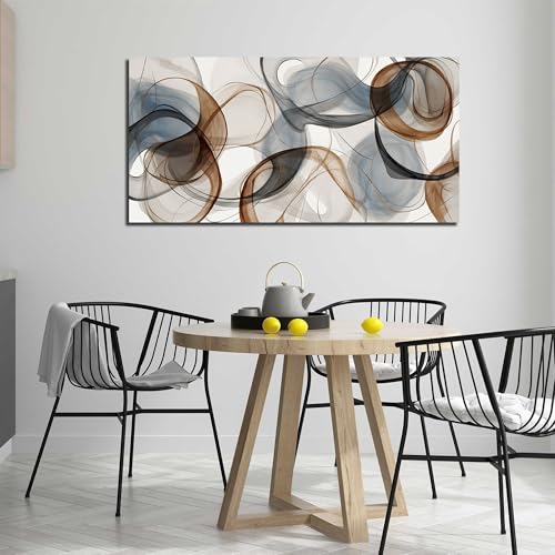 Large Abstract Canvas Wall Art for Bedroom and Living Room Decor