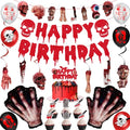 Halloween Zombie Party Decorations Set - Horror Themed Birthday Supplies