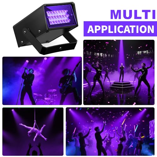 Purple 24 LED Mini Strobe Light for Party & Dance Indoor Outdoor