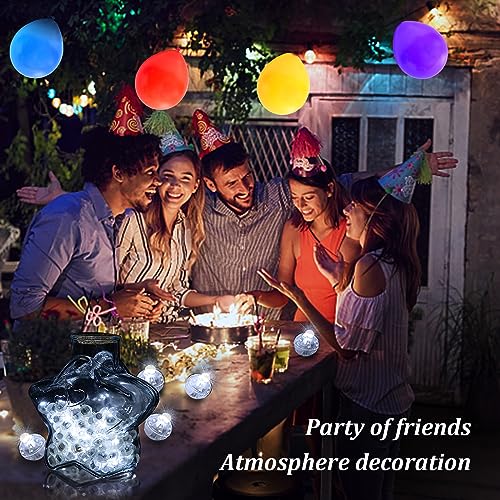 LED Balloon Lights 200pcs White & Colorful Mini Balls Waterproof Party Decor