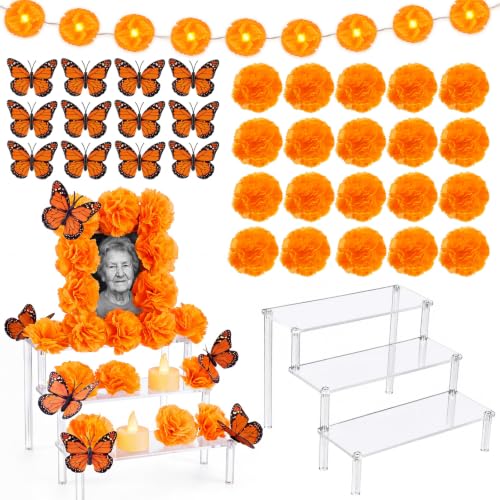 Simple Dia De Los Muertos Decorations Day of the Dead Altar Kit - 34 Pcs