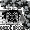 Gothic Bride or Die Bachelorette Party Decoration All-in-One Kit