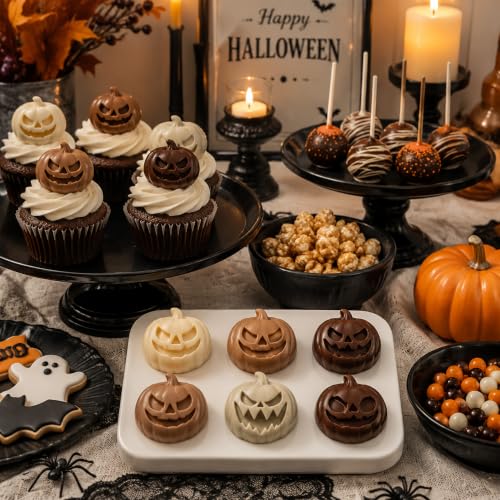 Halloween Pumpkin Silicone Mold Non-Stick Jack-O-Lantern Baking Mold