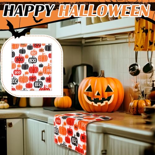 Halloween Ghost Reusable Paper Towels Roll - 36 Bulk Cotton Dish Towels