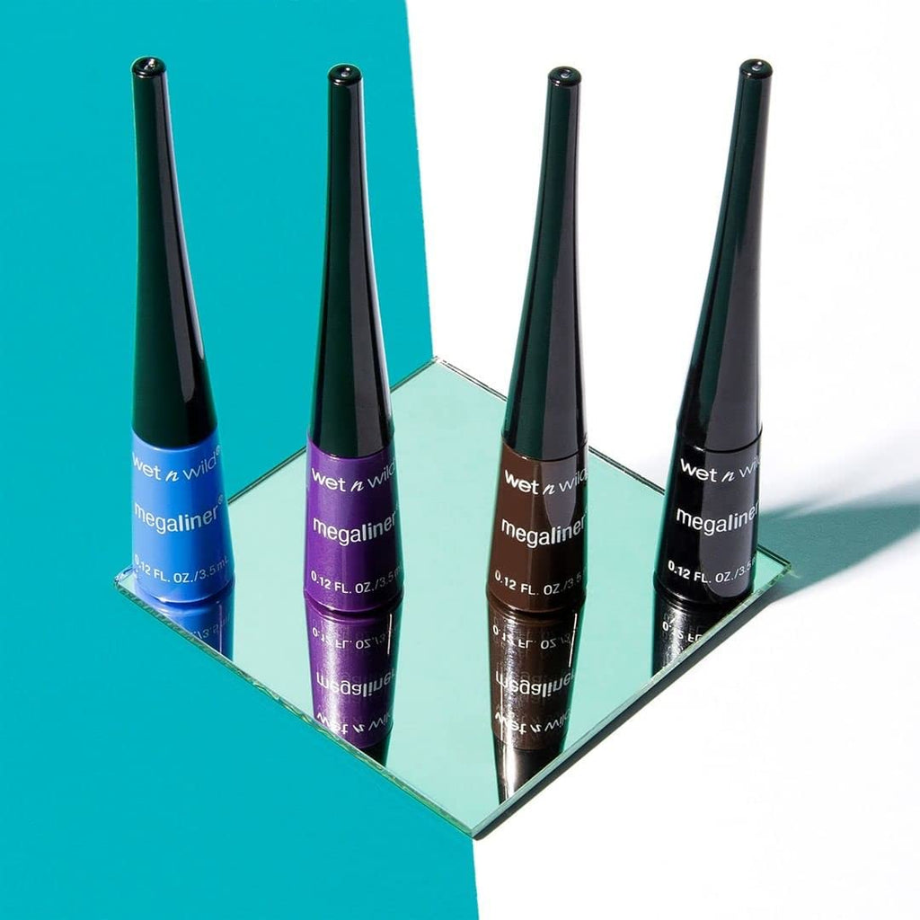 Wet n Wild MegaLiner Liquid Eyeliner - Intense Black Color for Bold Eye Looks