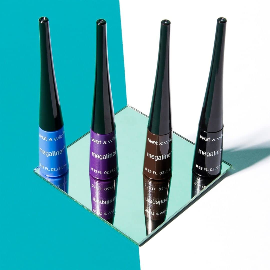 Wet n Wild MegaLiner Liquid Eyeliner - Intense Black Color for Bold Eye Looks