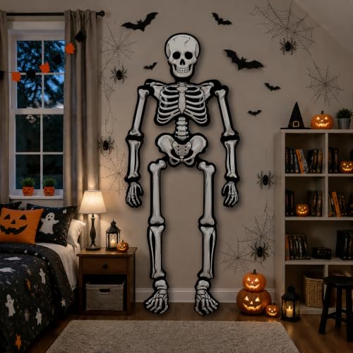 Halloween 1 Pack Jumbo Skeleton Balloon - 79 Inch Foil Halloween Decoration